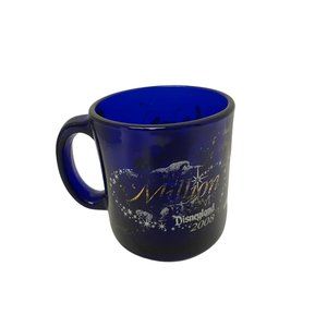 Disney Mickey Mouse Mug Cup Blue Glass Coffee Year Of A Million Dreams 2008 USA